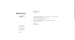 Desktop Screenshot of com-unique.fr