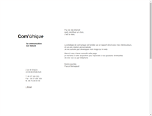 Tablet Screenshot of com-unique.fr